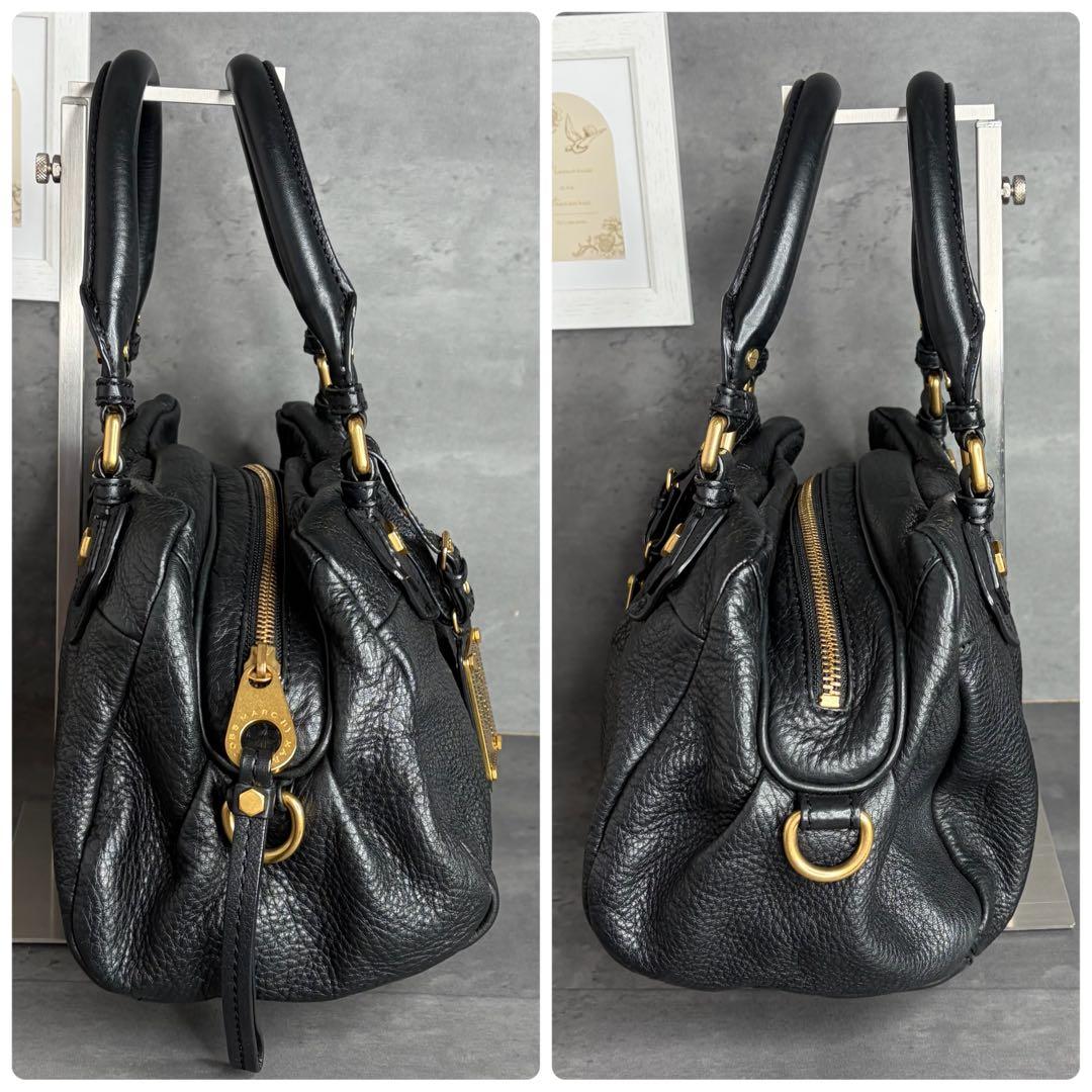 MARC BY JACOBS ハンドバッグ ホーボー レザー Y2K ブラック