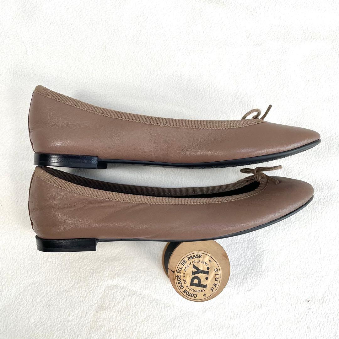 極美品・未使用級✨レペット フラット バレエシューズ レザー モカ 36.5