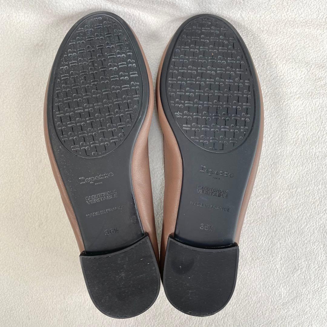 極美品・未使用級✨レペット フラット バレエシューズ レザー モカ 36.5