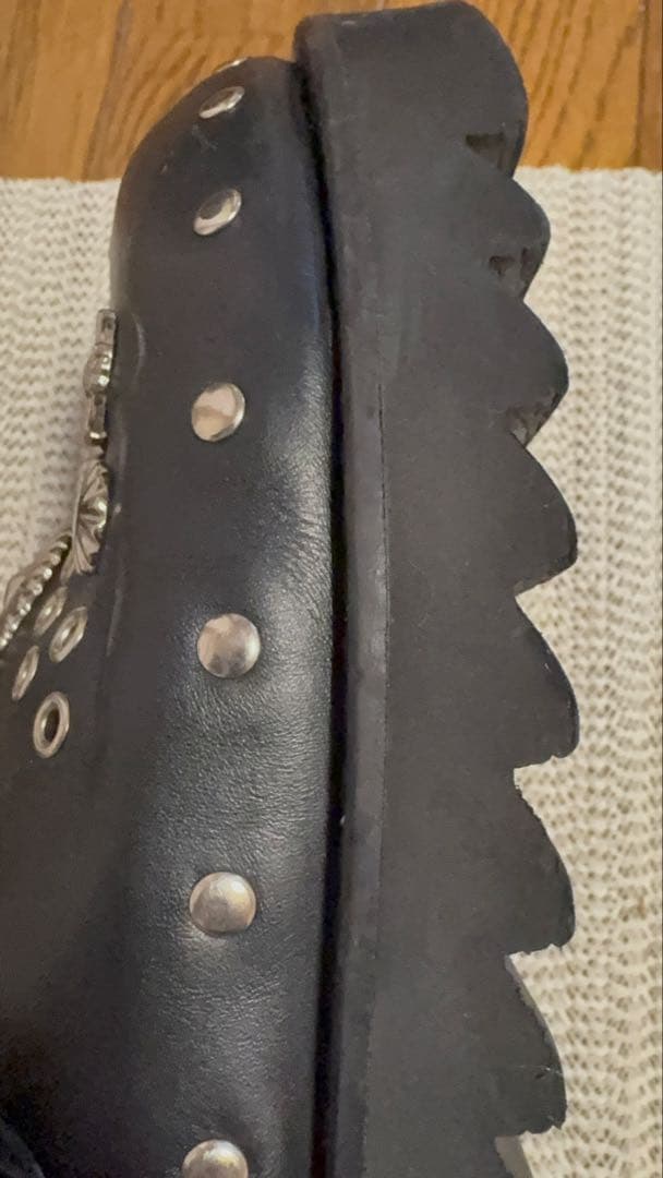 TOGA VIRILIS ブラック サンダル メタル サボ クロッグ