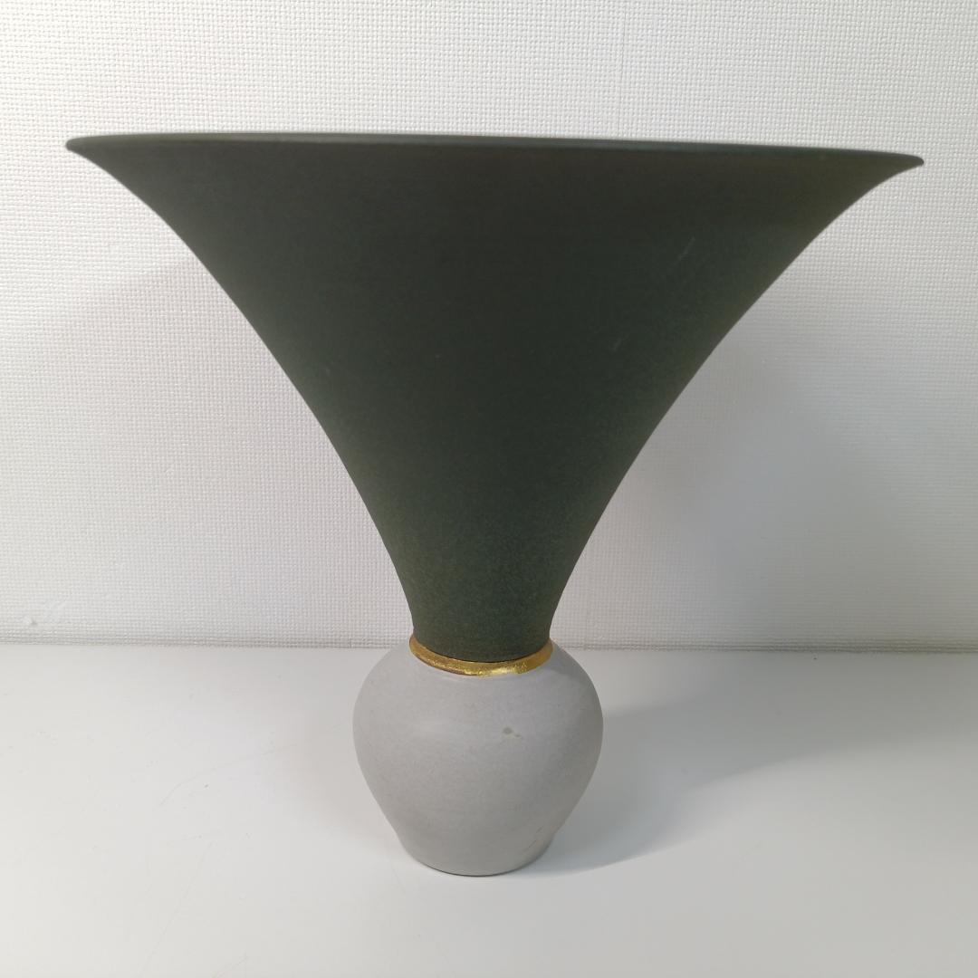 【良品】池坊 いけばな 陶器 花器 花瓶 華道具