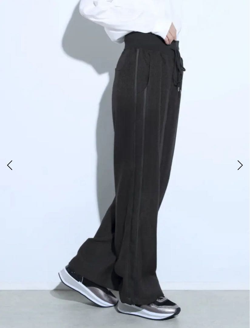 マロン　新品未使用タグ付き　スコットクラブ　リブウエストサイドラインパンツ