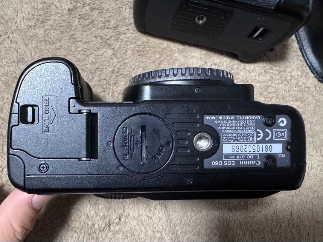 Canon EOS D60 バッテリーグリップ　ストロボ、レンズ付
