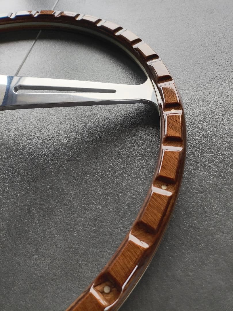 大径ウッド ステアリングホイール 　空冷VWバスに