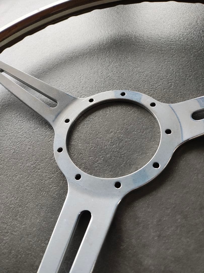 大径ウッド ステアリングホイール 　空冷VWバスに