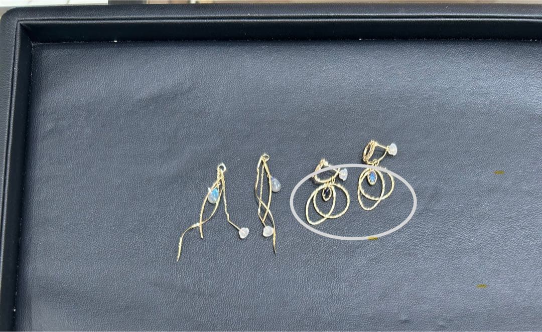 完売品 agete アガット K10 ピアスチャーム イエローゴールド