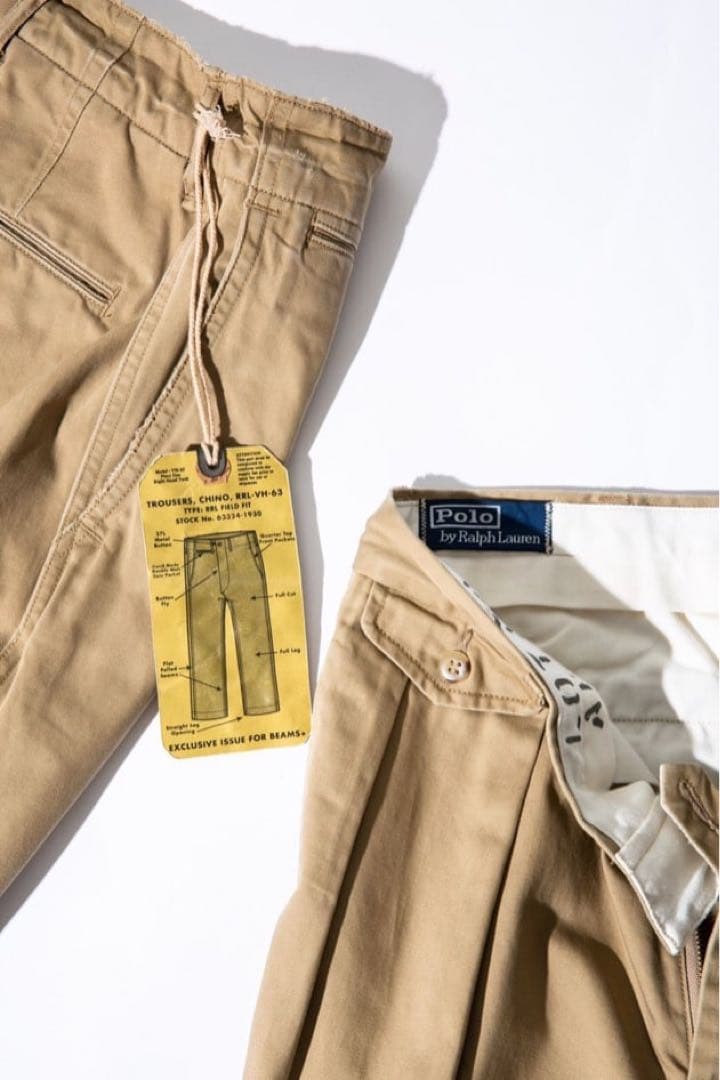beams+ 別注 ラルフローレン チノパンツ