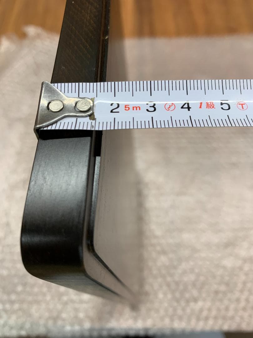 NO.1499　栃（トチノキ）　縮み杢　漆　お盆