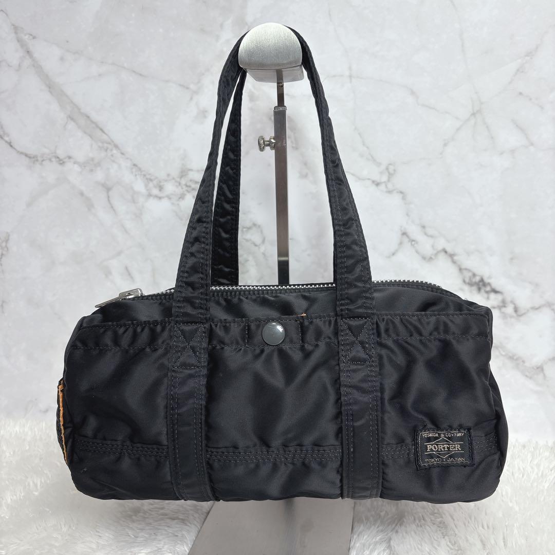 PORTER タンカー ミニボストン S ブラック ナイロン