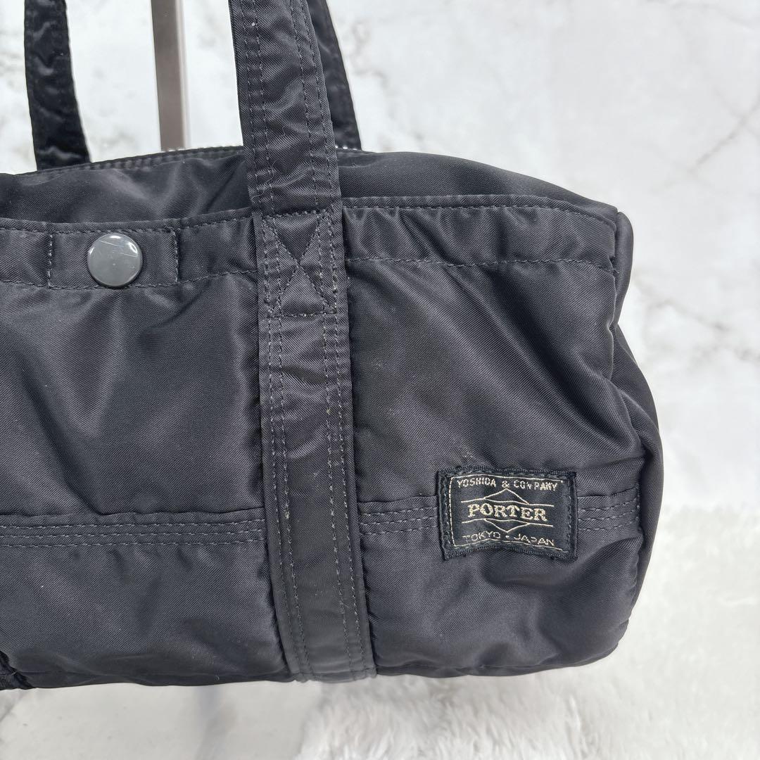 PORTER タンカー ミニボストン S ブラック ナイロン