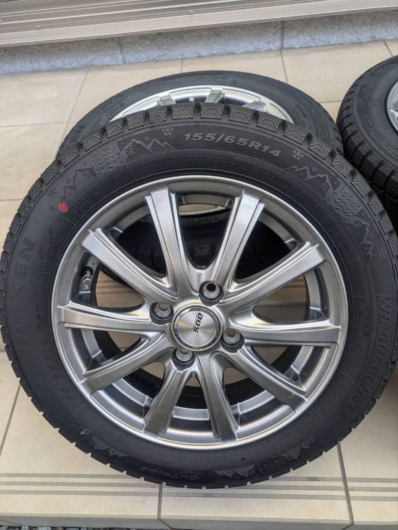 ★スタッドレスタイヤホイルセット 4本　14インチ★　美品　★送料込み★