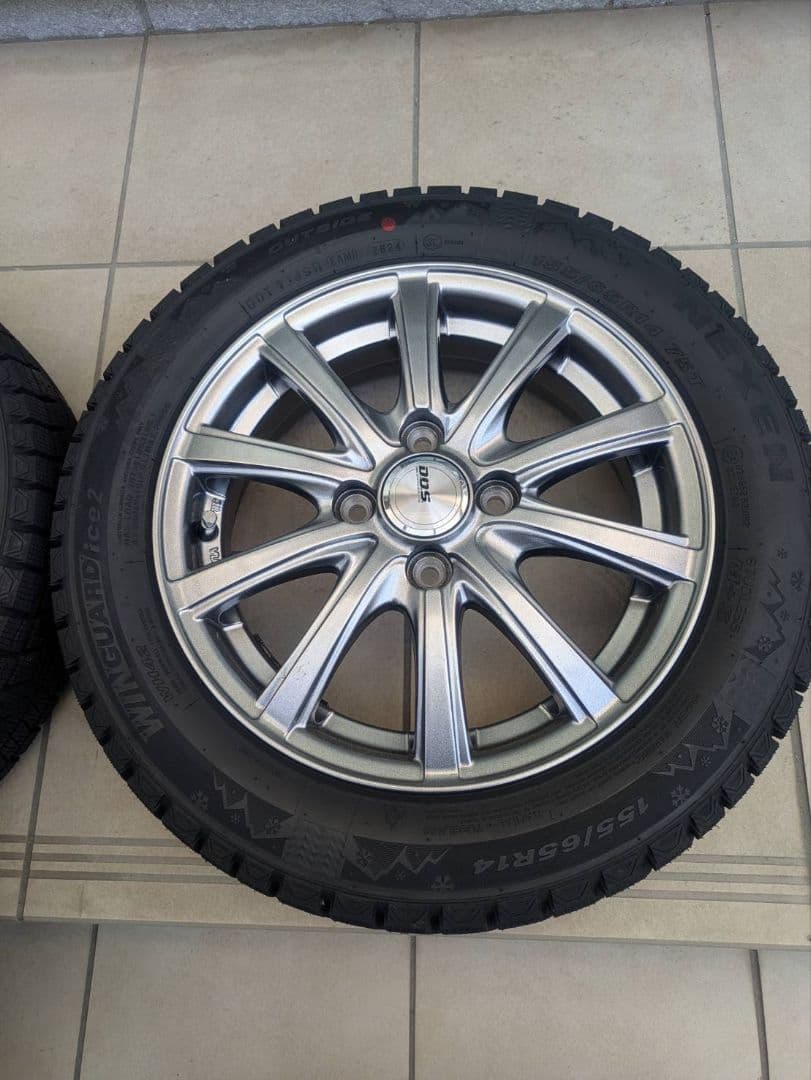 ★スタッドレスタイヤホイルセット 4本　14インチ★　美品　★送料込み★