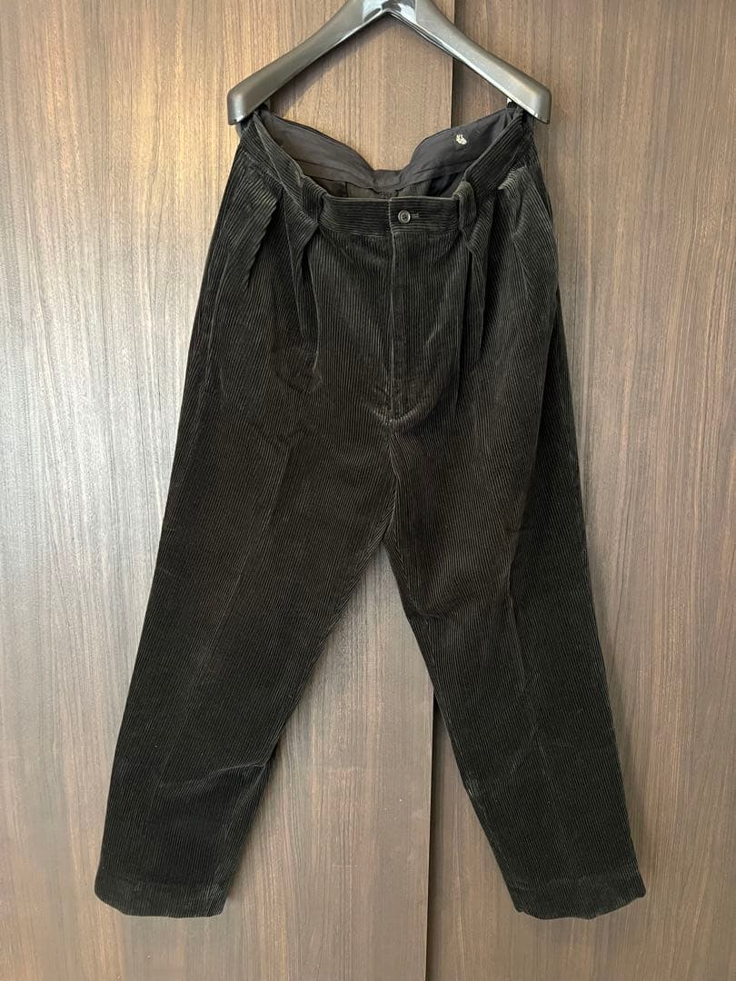 kaptain sunshine ツータックコーデュロイスラックス