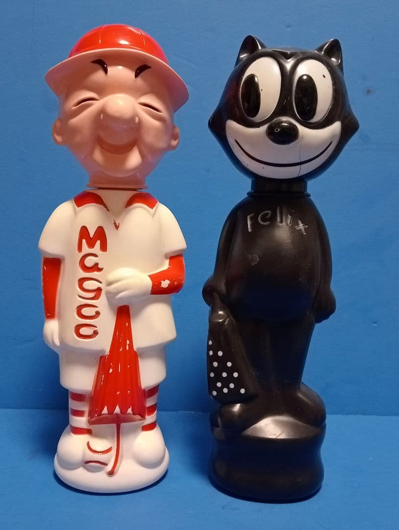 1960s米国ヴィンテージソーキー ソープボトル フィリックス、Mr.マグー