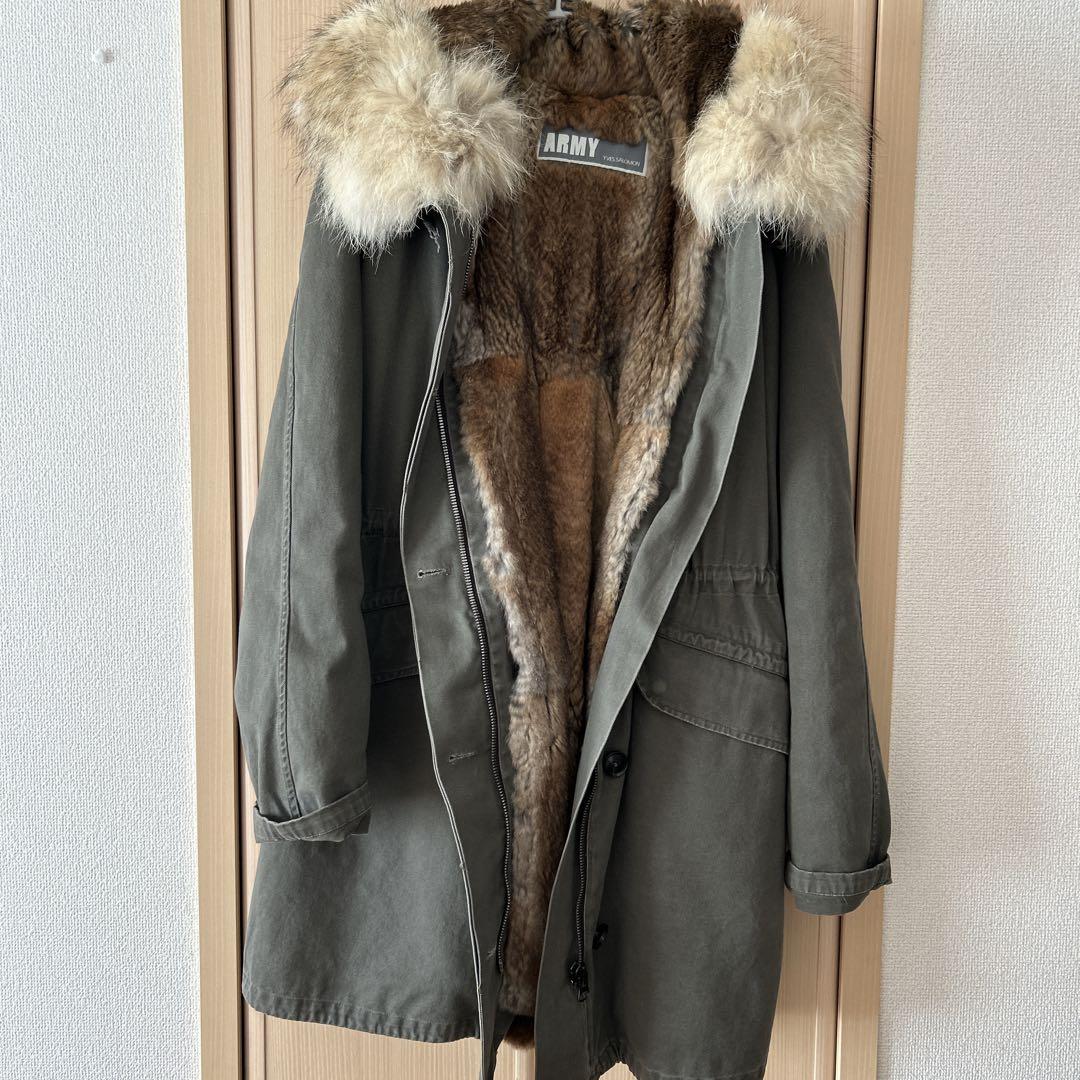 YVES SALOMON モッズコート　リアルファー