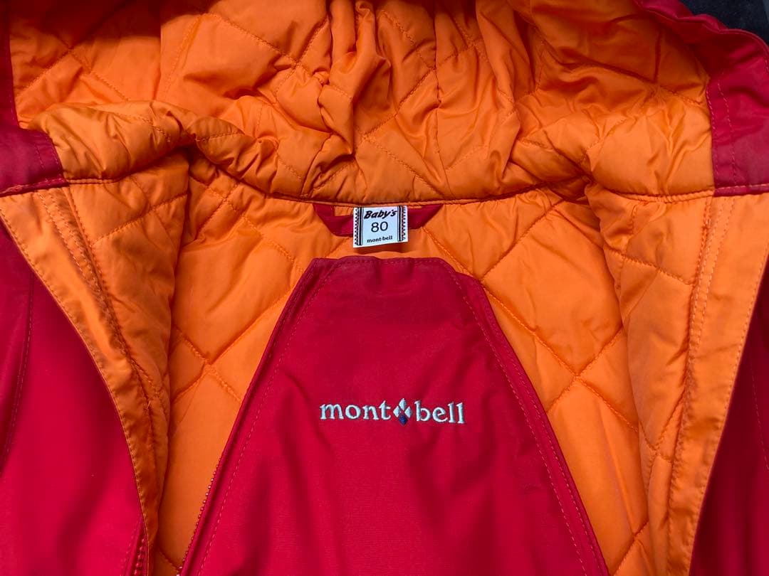 mont-bell パウダーカバーオール 80 グローブ 2-3付き