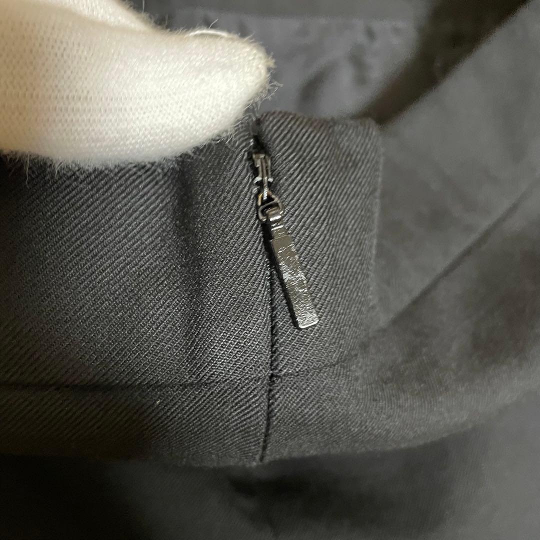 SAINT LAURENT サンローラン ブラック 紋章 ポケット スカート