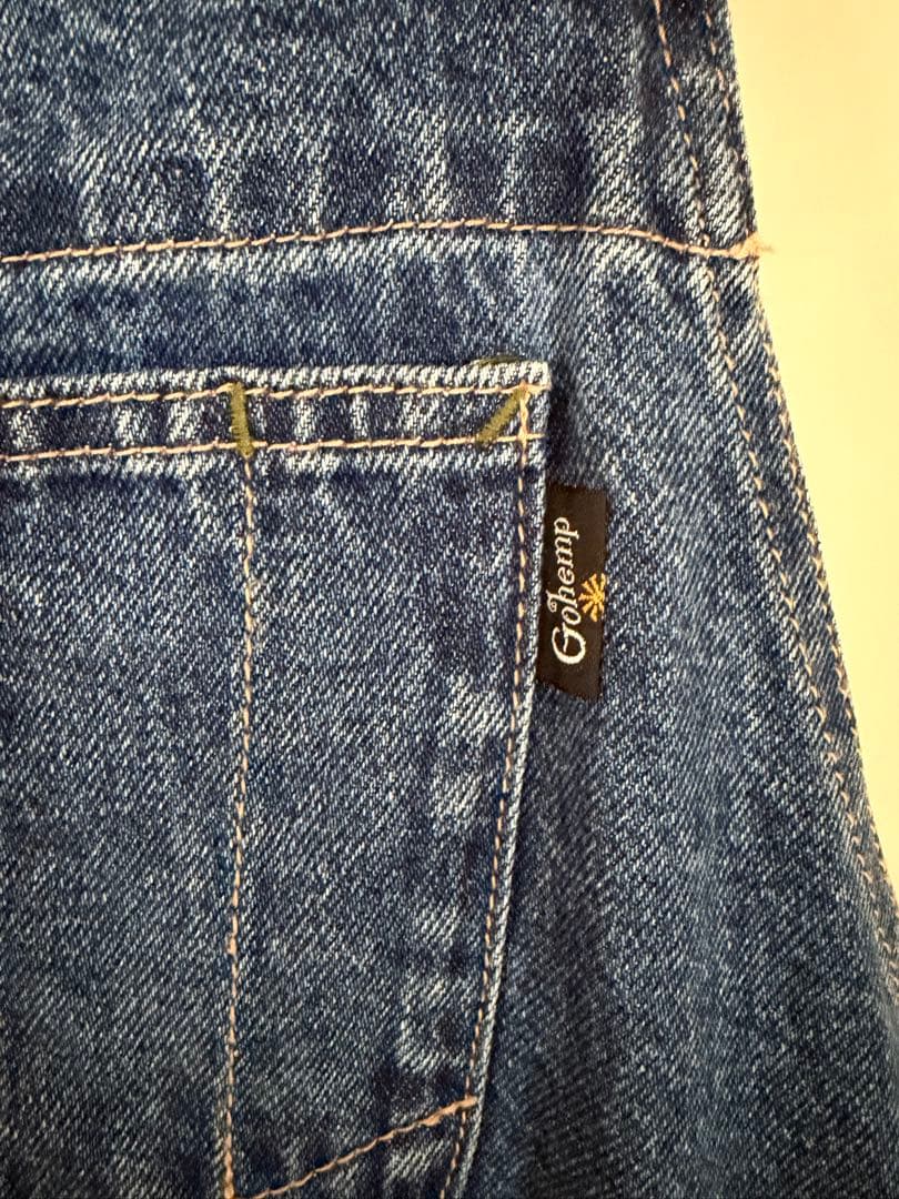 ゴーヘンプ デニムオーバーオール