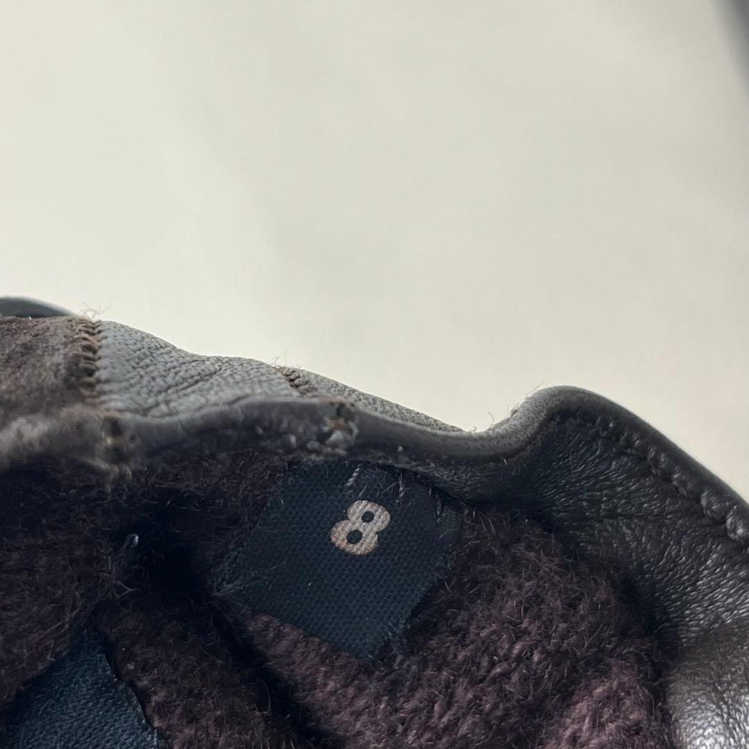 美品 GUCCI 手袋　グローブ　インターロッキング GG レザー　カシミヤ