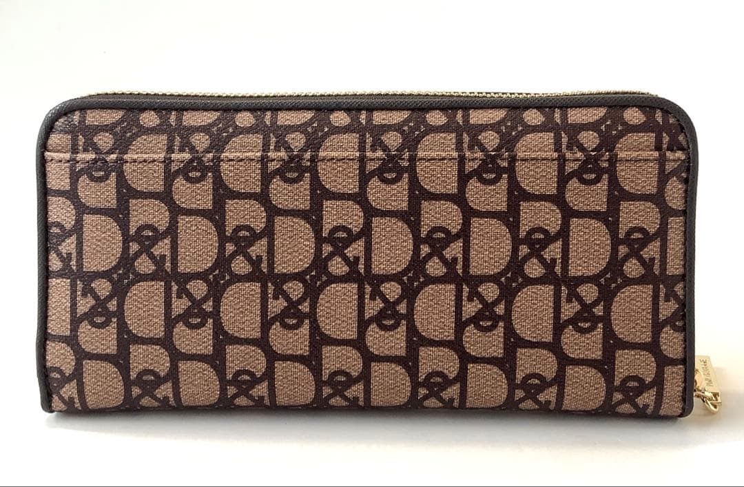 新品★ピンキー＆ダイアン★パドロック ラウンドファスナー長財布★ブラウン茶