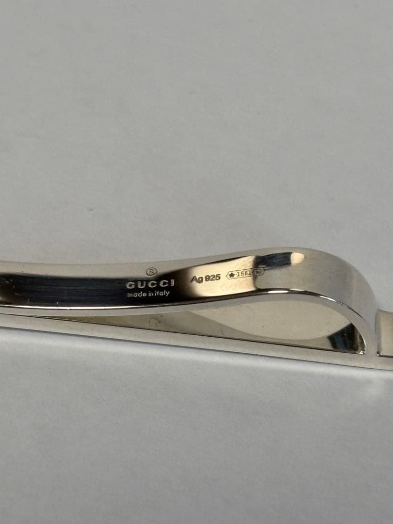 GUCCI グッチ ネクタイピン シルバー インターロッキングG AG925
