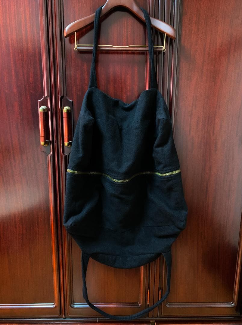 希少 ANN DEMEULEMEESTER ボストンバッグ ANN本人期 黒