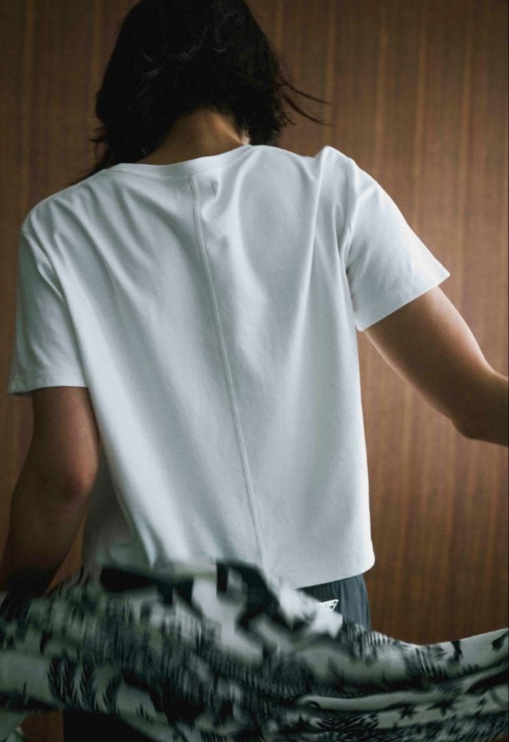 meravel simple comfortable Tee　White