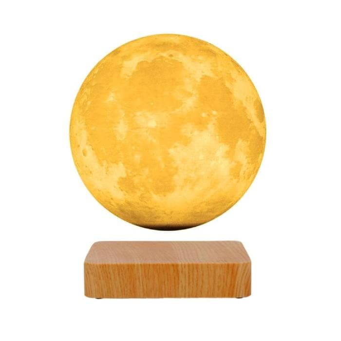 月 電気スタンド 磁気浮上 LED 卓上 ランプ テーブルライト ナチュラル