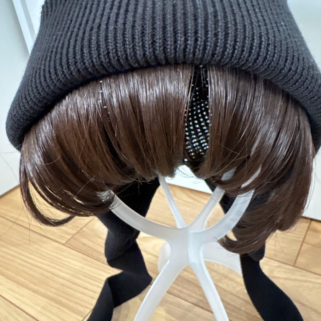 前髪ウィッグ＋ケア帽子BAREN