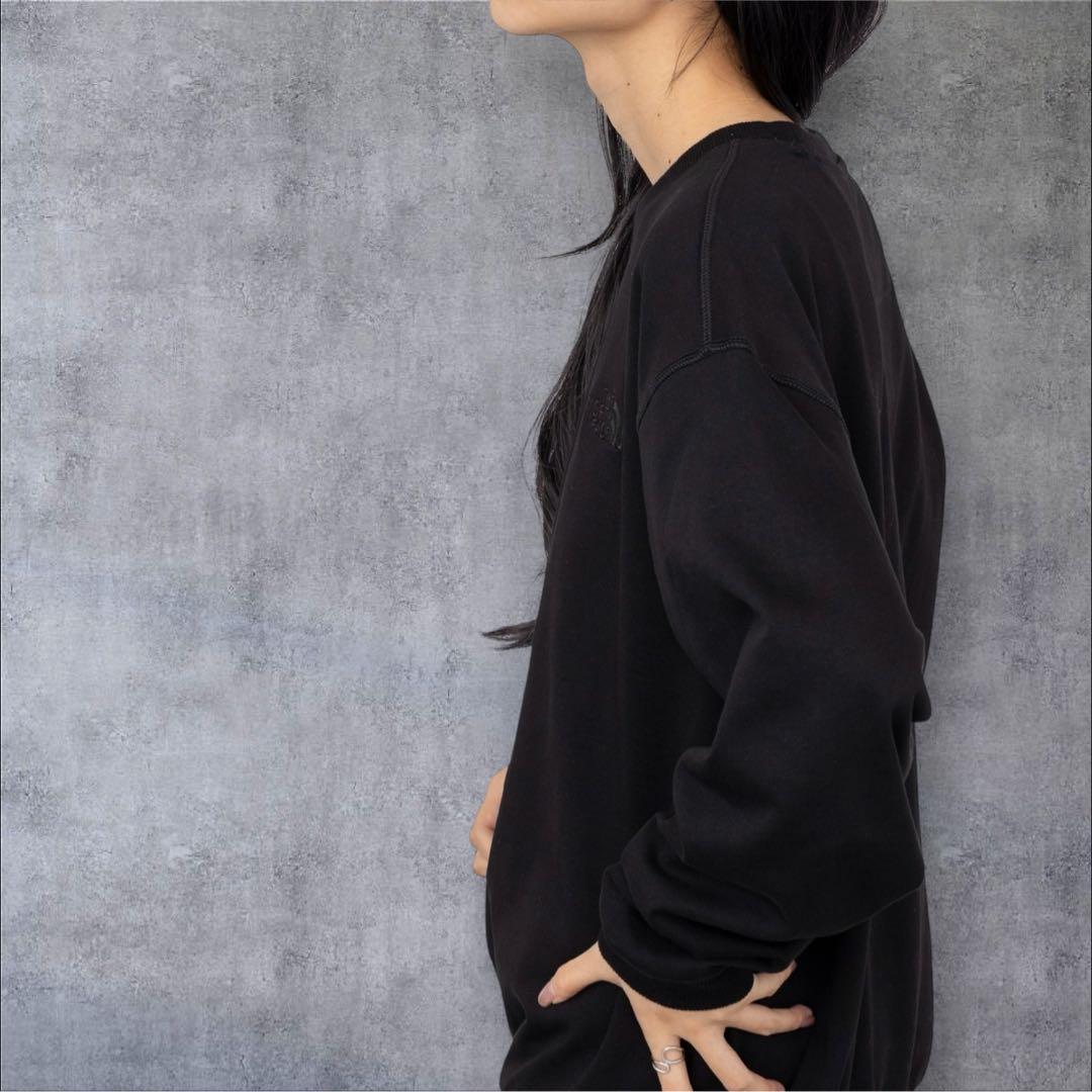 ノースフェイス GO-TO SWEATSHIRTS スウェット ロゴ刺繍 M