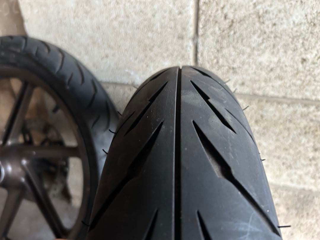 ns1 ホイール　タイヤ溝あり　前後セット　引き取り可能　ns-1