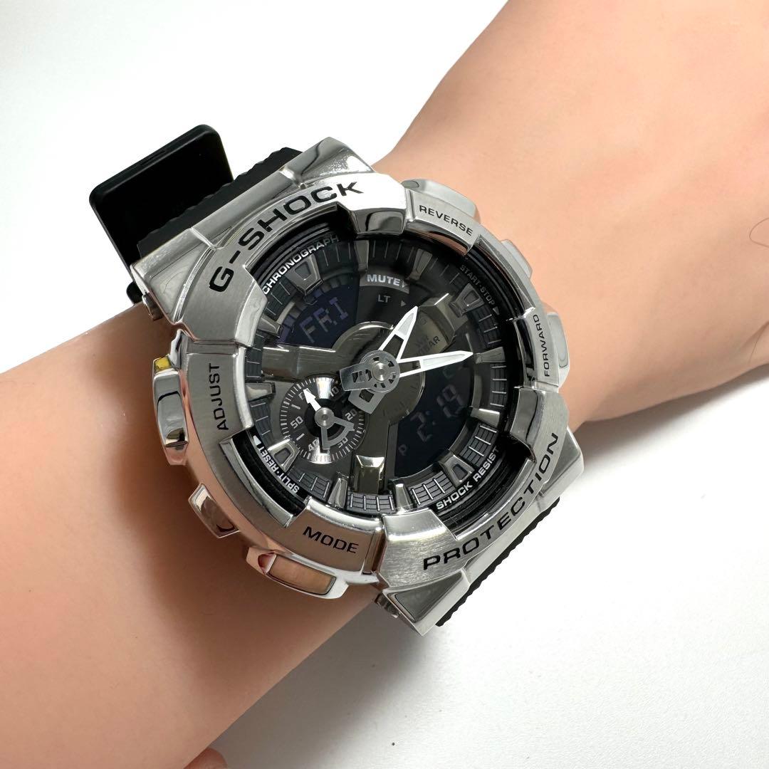 【稼動】CASIO G-SHOCK GM-110VB-1AJR メタル アナデジ
