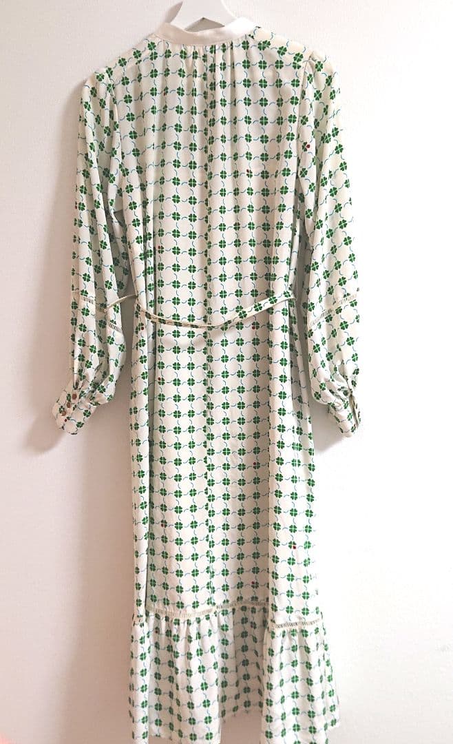 MUVEIL ミュベール クローバープリントワンピース 38 花柄