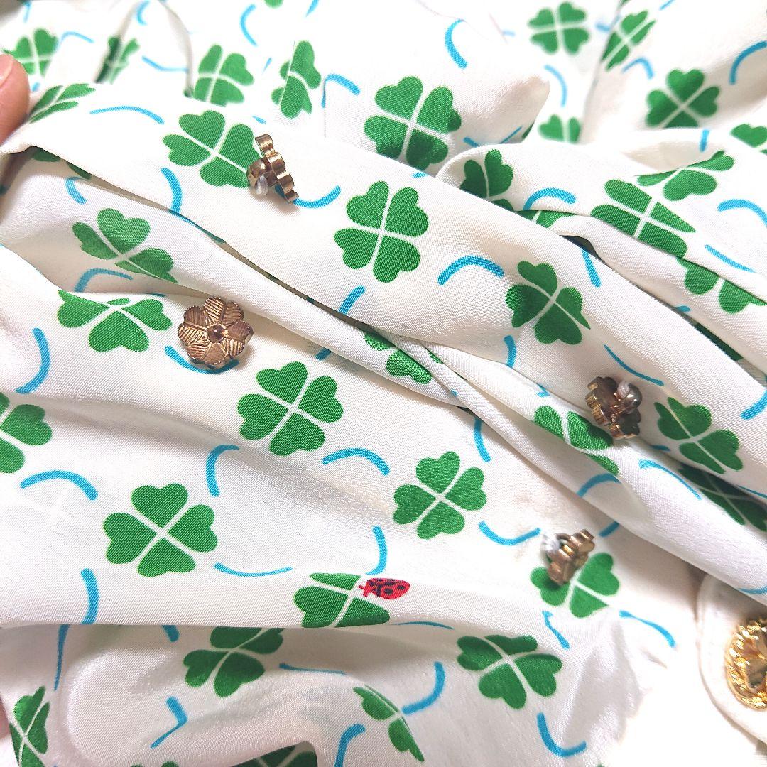 MUVEIL ミュベール クローバープリントワンピース 38 花柄