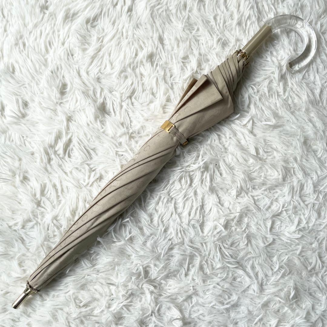 【eiko】CELINE セリーヌ 長傘 Cマカダム ブラゾン 伸縮