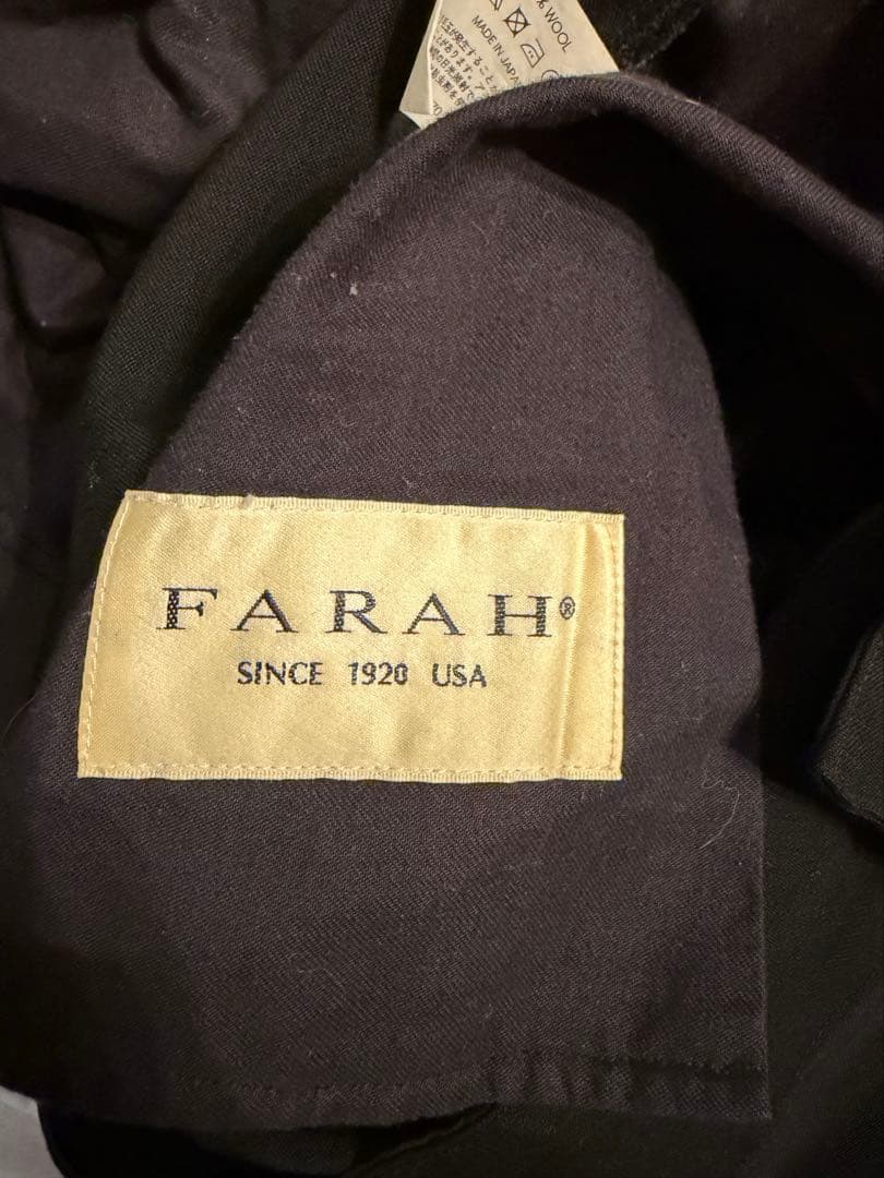 everyone×FARAH wool adjustable trousers