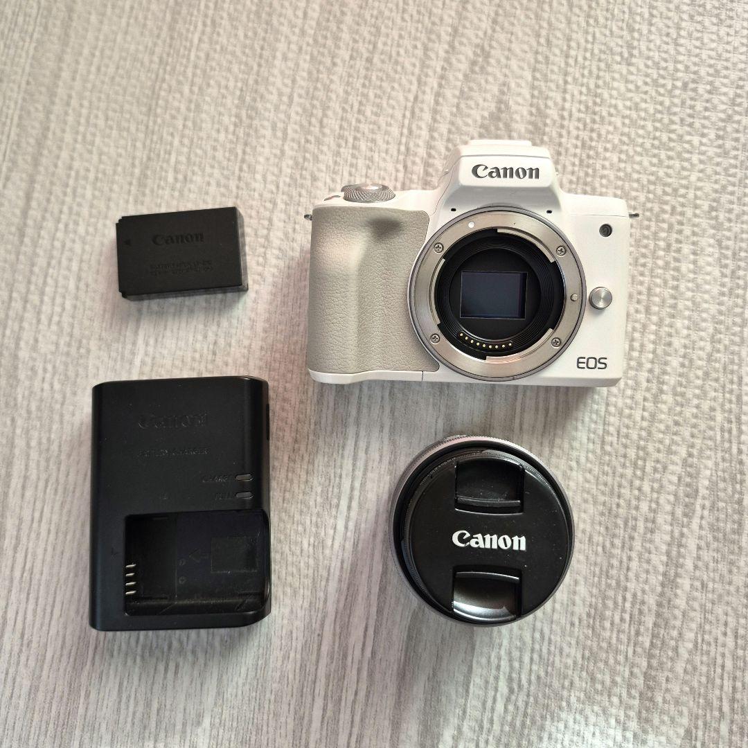 【動画撮影のみ可】Canon EOS Kiss M ホワイト 本体