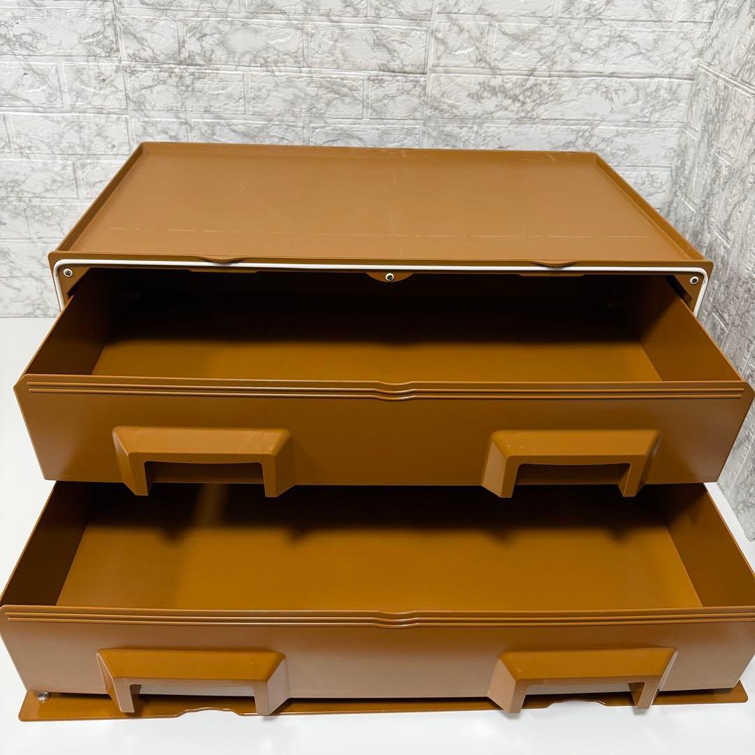 Tupperware タッパーウェア スーパーチェスト ワイド　引き出し　2段