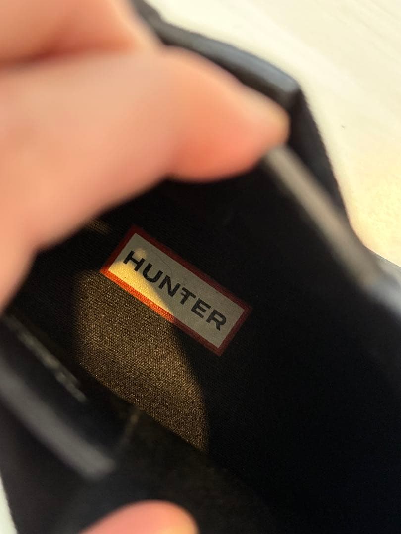 【美品】HUNTER ブラック オリジナルチェルシー UK6(約25cm)