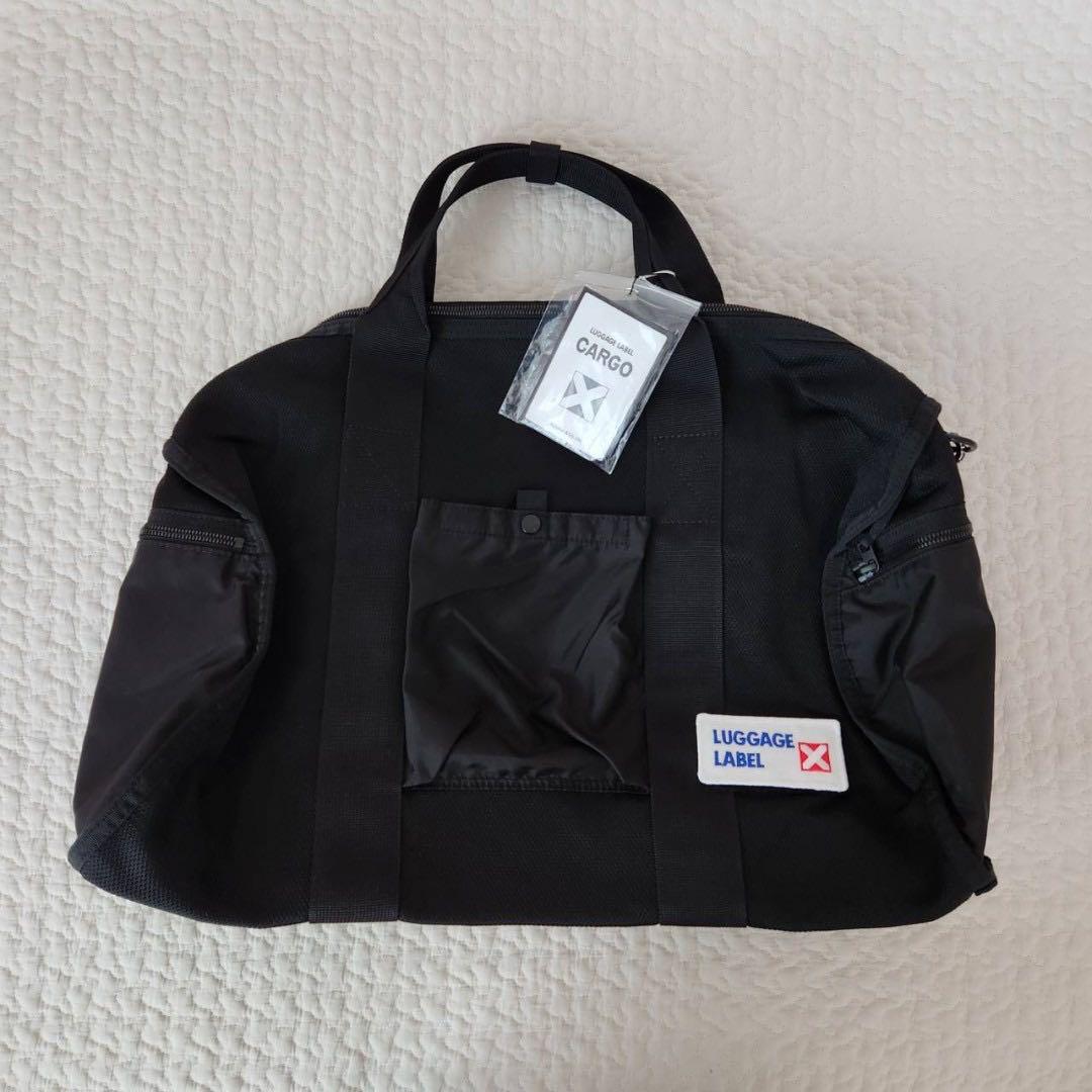 新品　定価36,300円 ラゲッジレーベル ボストン バッグ 黒 トラベル 旅行