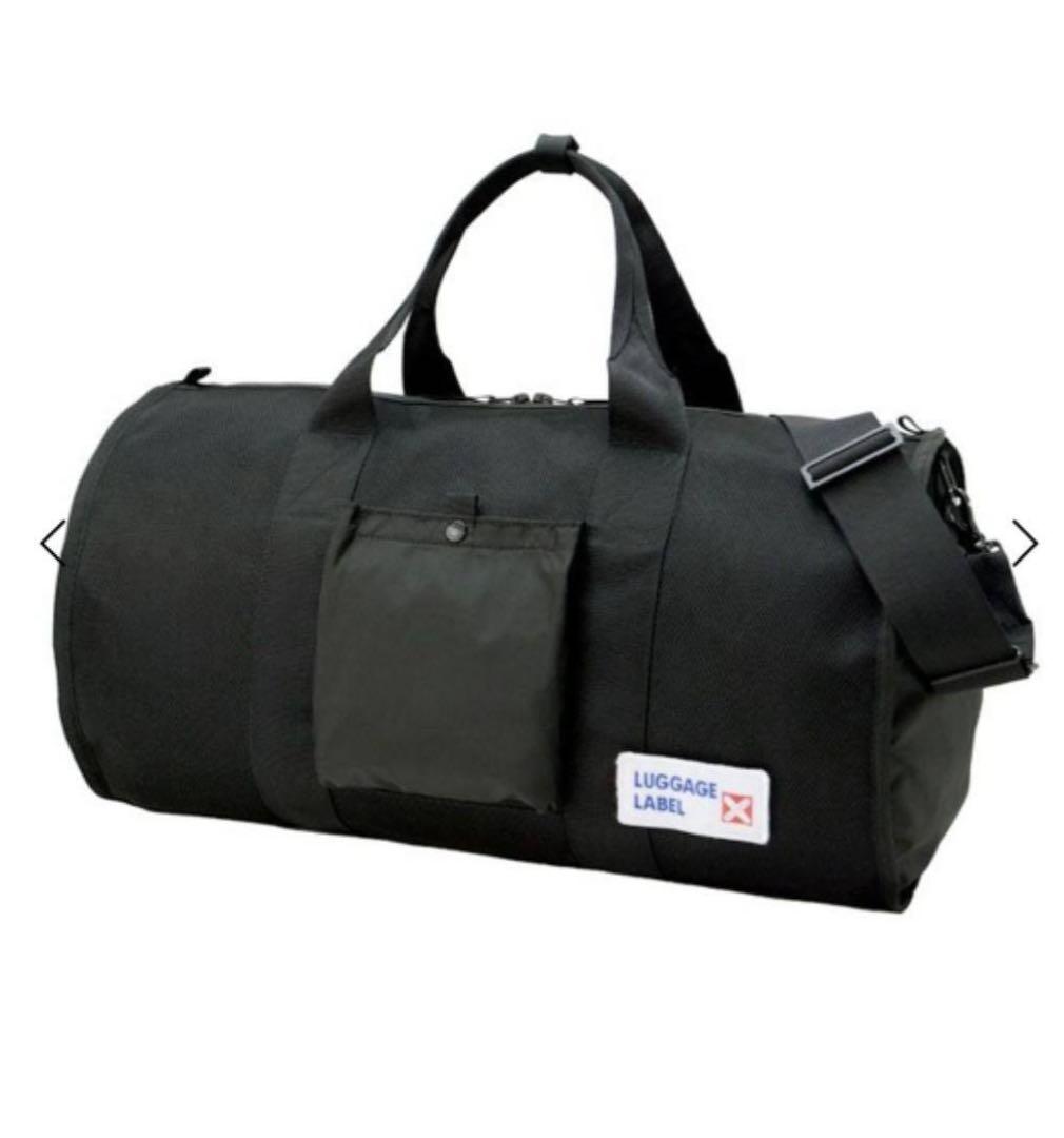 新品　定価36,300円 ラゲッジレーベル ボストン バッグ 黒 トラベル 旅行