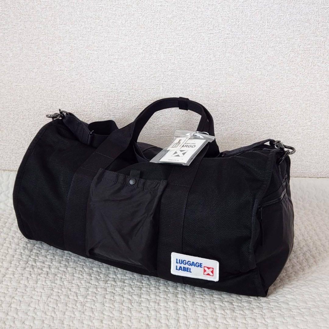 新品　定価36,300円 ラゲッジレーベル ボストン バッグ 黒 トラベル 旅行