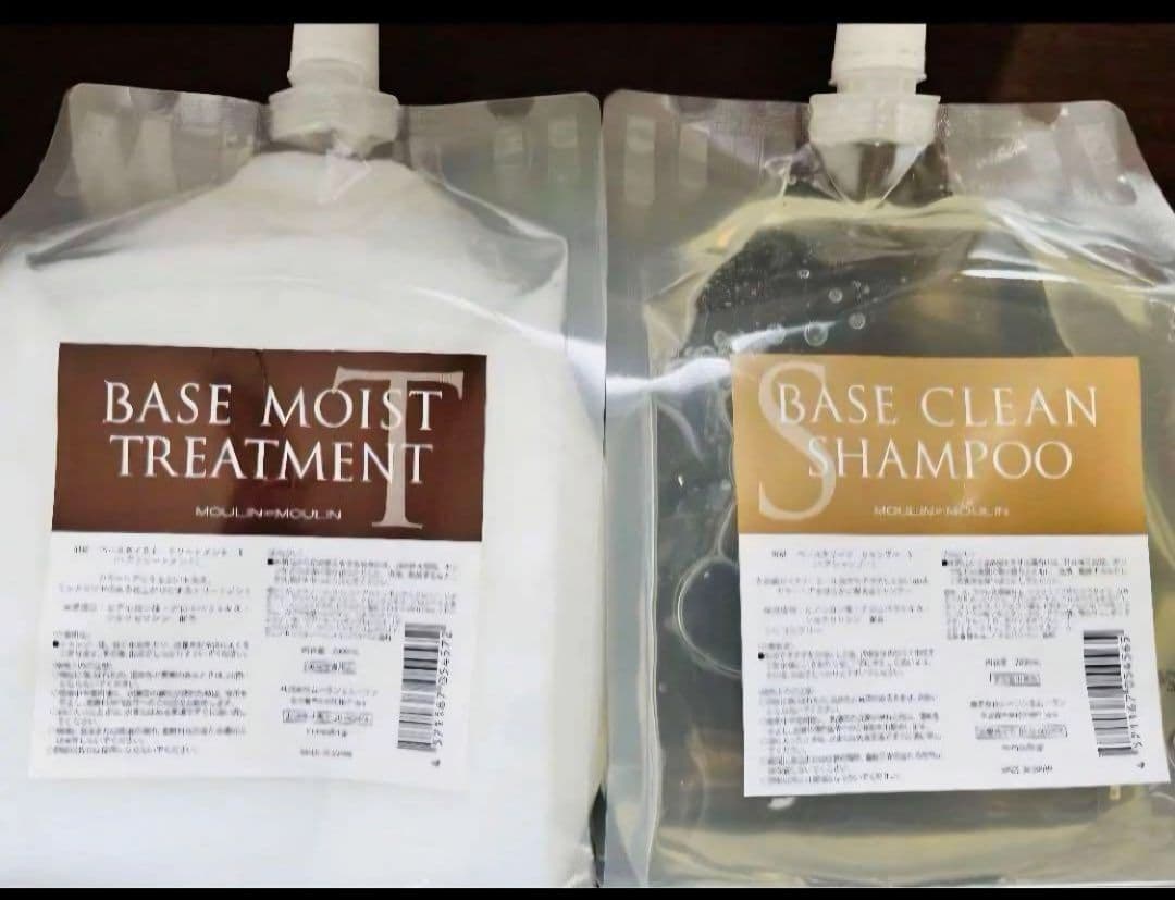 ムーランエムーラン　ベースクリーンシャンプー & ベースモイストトリートメント