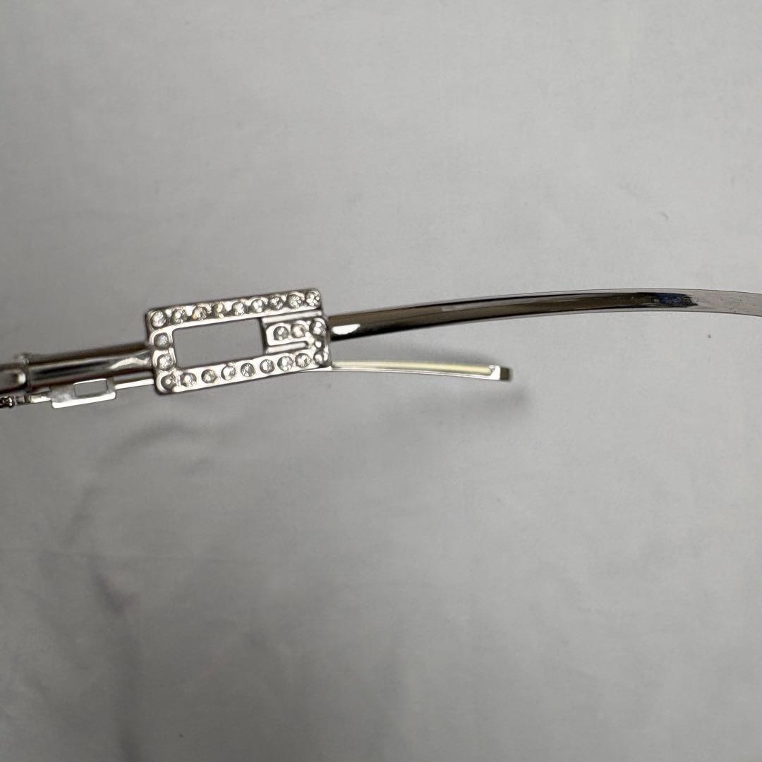 小物 GUCCI linestone rimless sunglasses