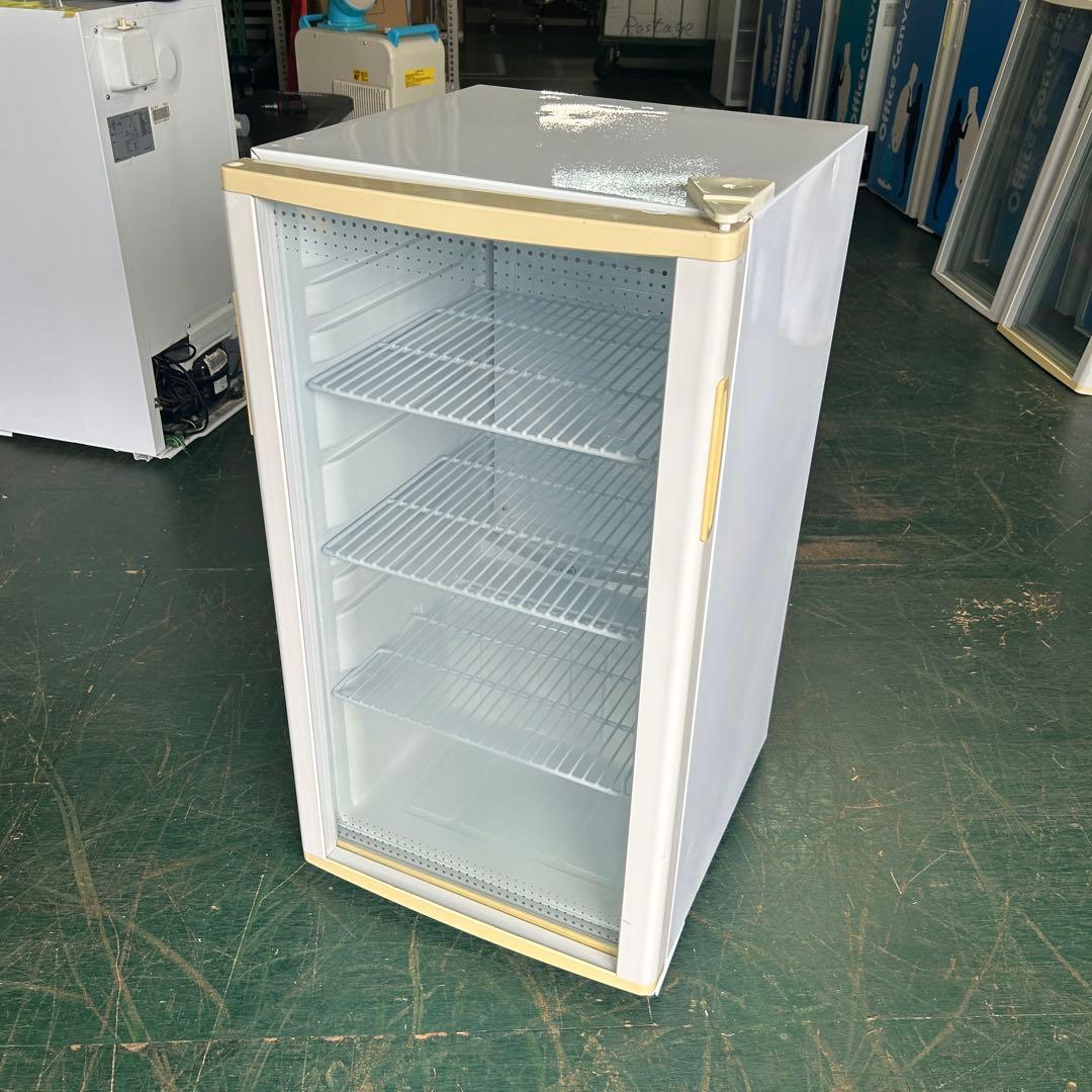 153業務用 冷蔵ショーケース オフィスコンビニ XW-105 左右開き 小型