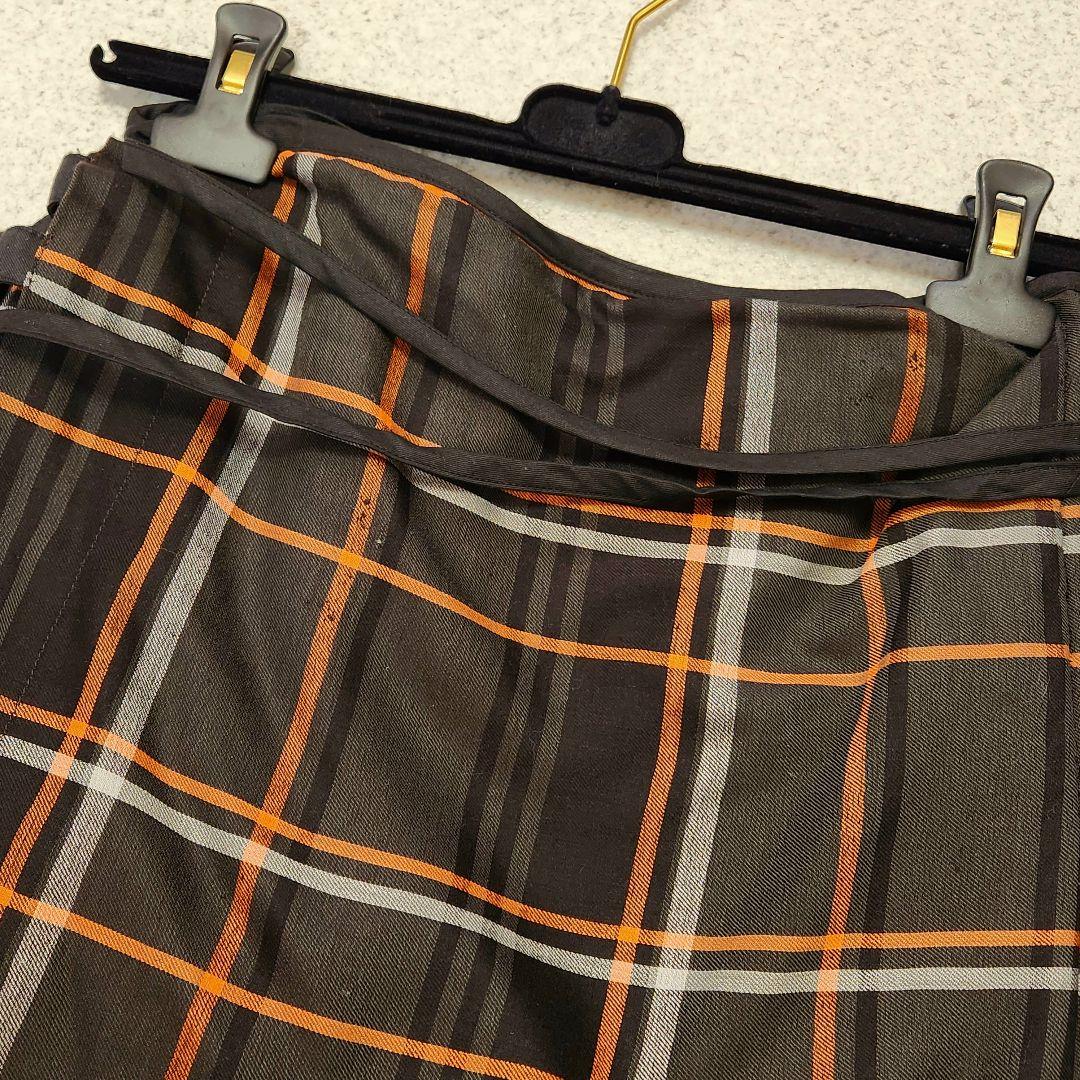 【ヴィヴィアンウエストウッド レッドレーベル】プリーツ 巻きスカート チェック