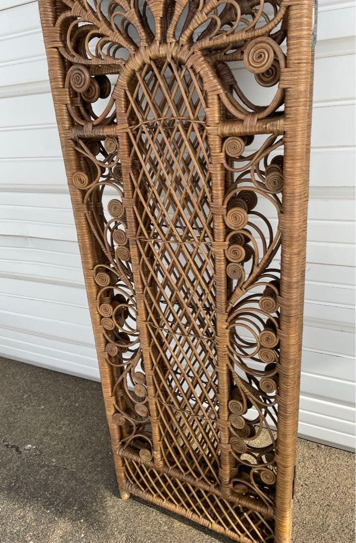 ビンテージ/ラタン/籐/籐家具/衝立/パーテーション/⑦