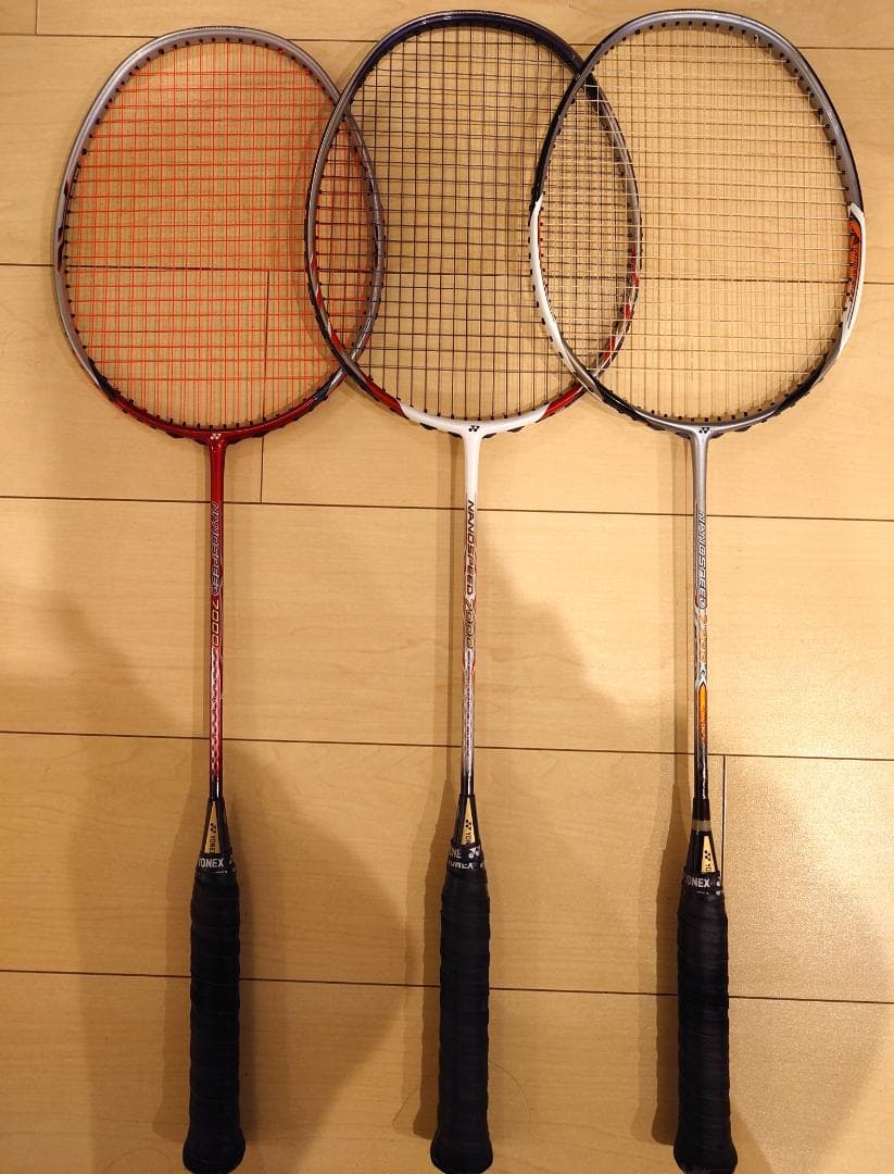 YONEX　バドミントンラケット3本（NANOSPEED 7000 /7700)