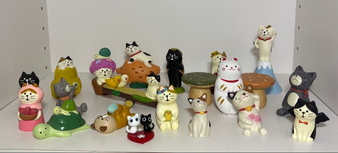 猫の置物(仲間多め)21個