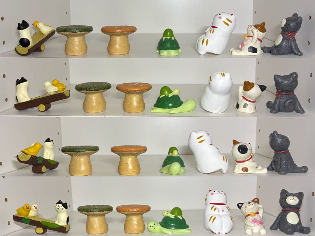 猫の置物(仲間多め)21個
